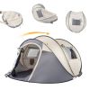 Camping Tent; 4 Person Pop Up; Easy Setup For Camping/Hiking/Fishing/Beach/Outdoor; Etc