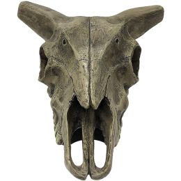 Komodo Deer Skull Reptile Hideout Gray One Size