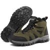 Men's Outdoor Hiking Shoes Mountaineer Climbing Sneakers Waterproof Tactical Hiking Shoes Men Camping Walking Boots