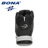 BONA 2022 New Arrival Action Leather Hiking Shoes Men Trekking Sneakers Mountain Plush Snow Boots Man Anti-Slippery Footwear